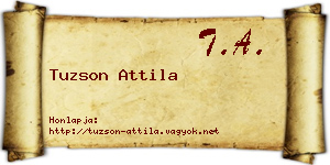 Tuzson Attila névjegykártya